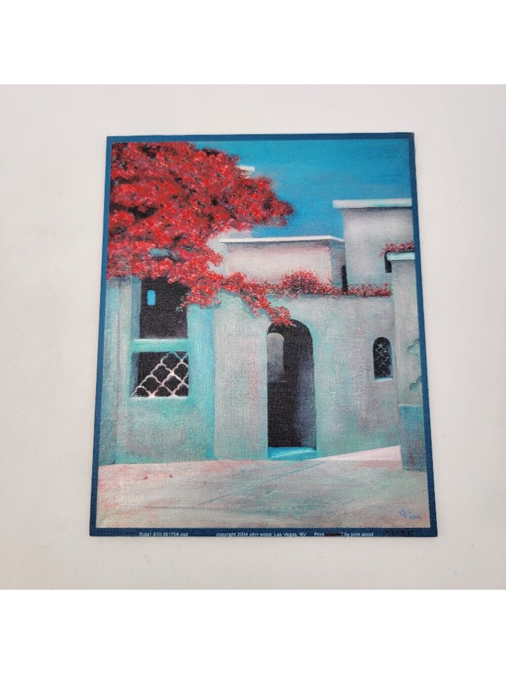Vintage 2004 "Rota No.1 (Spain)" Giclee Print On Canvas Claybord Mounted Artists